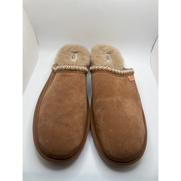 UGG Suede Tasman Slip On Fleece Lined Slippers HTF Size 16 House shoes - Picture 2 of 7